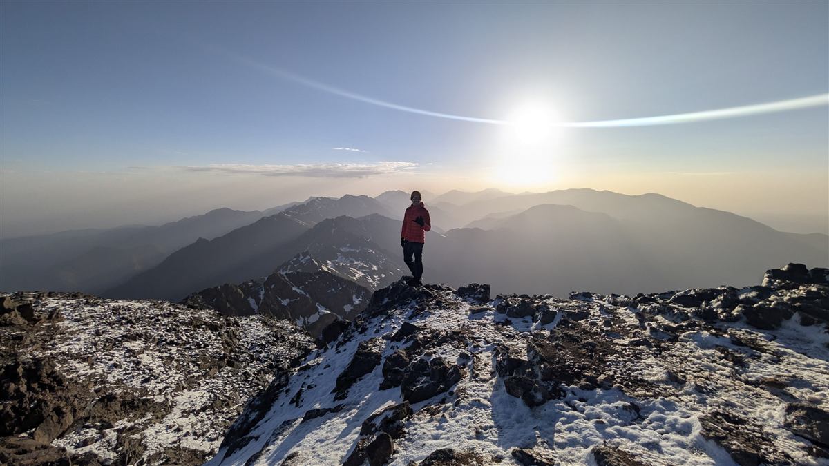 Sunrise on Toubkal